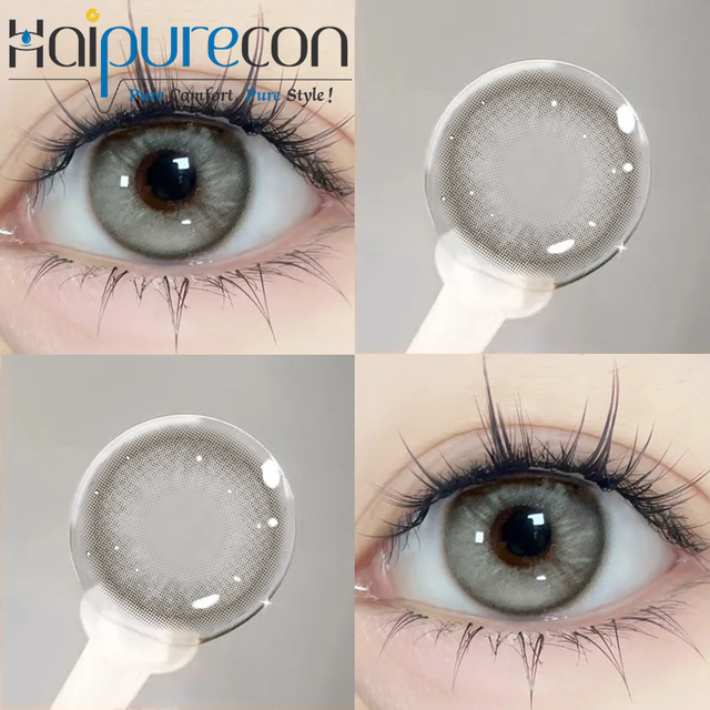 Lentillas Frozen Grey de 14,2 mm: elegancia fresca y claridad natural