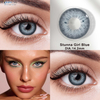 Haipurecon Stunna Girl Blue 14.2mm 40 Peratus Kandungan Air Kanta Gaya Semulajadi untuk Mata Gelap