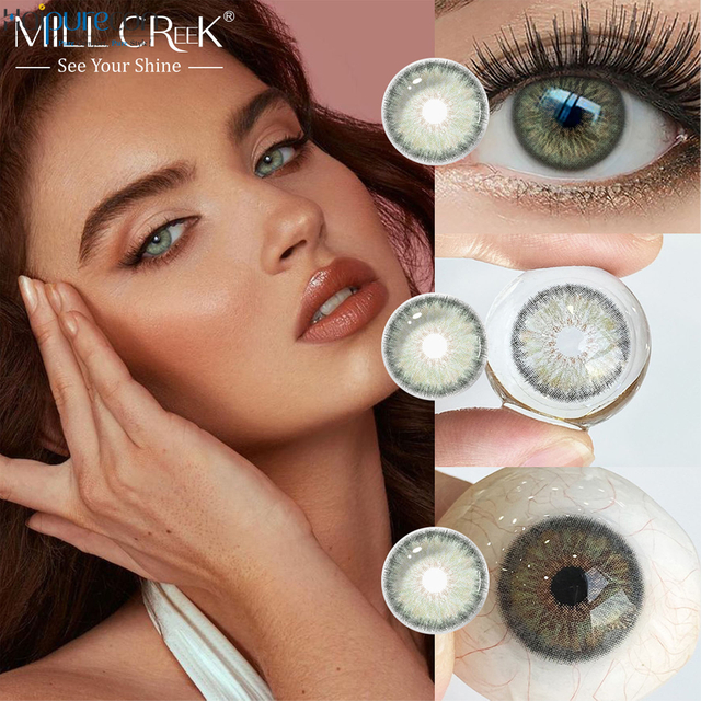 Haipurecon Breeze Grey 14,2 mm Bedst s&aelig;lgende K-Beauty daglige engangskontaktlinser 55 procent vandindhold 10 stk.