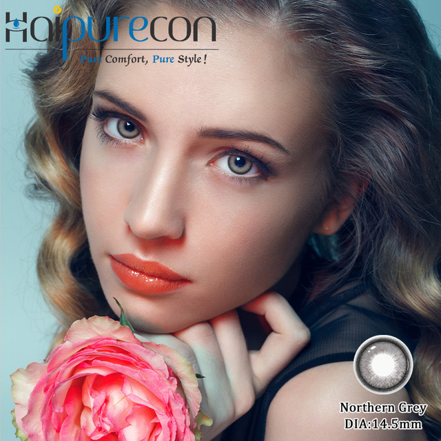 Haipurecon Northern Grey 14.5mm K-Beauty עדשות מגע חד פעמיות יומיות 10 חתיכות הגעה חדשה
