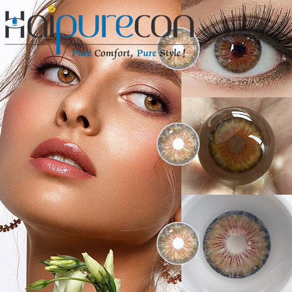 Haipurecon Cleopatra 2.0 Hazel 14.2mm Ең көп сатылатын күнделікті бір реттік контактілі линзалар 10 дана