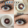 لنزهای تماسی Haipurecon Obscura Red Cosplay 14.5mm 40 درصد محتوای آب 8.6 منحنی پایه