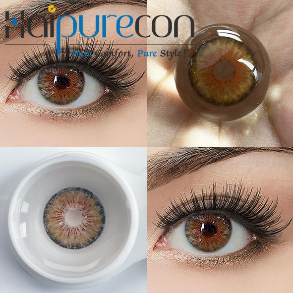 Haipurecon Cleopatra 2.0 Hazel 14.2mm Ең көп сатылатын күнделікті бір реттік контактілі линзалар 10 дана