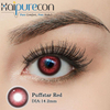 Haipurecon Puffstar Red 14.2mm Vibrant Sparkle Kontaktlencs&eacute;k 8.6mm BC 40% V&iacute;z &Eacute;vente CE ISO Passionate Eye Beauty Factory